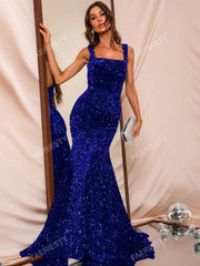 Mermaid Hem Sequin Formal Dress
