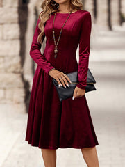 EMERY ROSE Women's Velvet Dress, Party Evening Cocktail Dress Christmas - WestLine Apparel