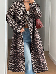 EZwear Lapel Neck Raglan Sleeve Belted Trench Coat - WestLine Apparel