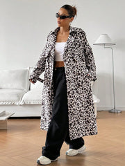 EZwear Lapel Neck Raglan Sleeve Belted Trench Coat - WestLine Apparel