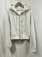 EZwear Plus Size Women's Zip-Up Hooded Sweatshirt With Front Zipper - WestLine Apparel