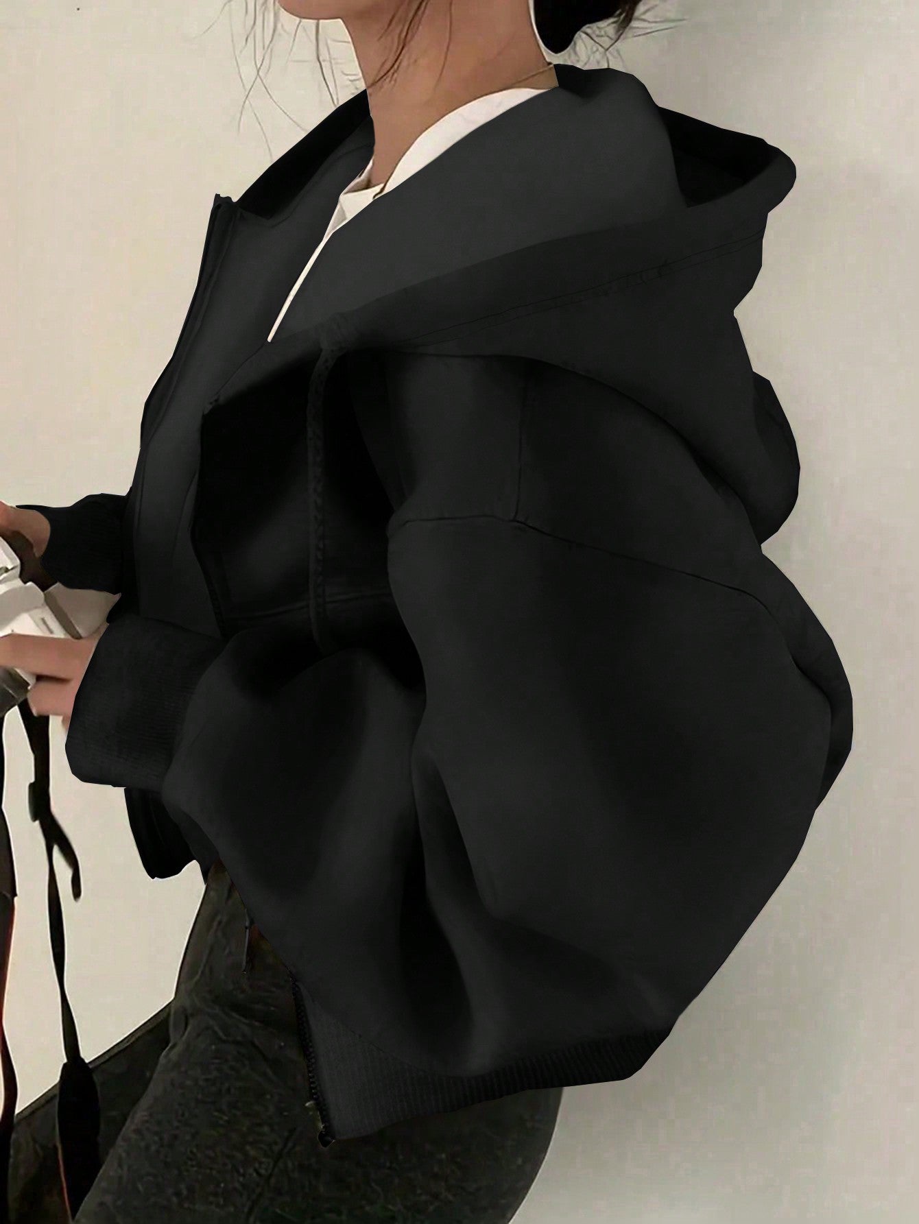 EZwear Plus Size Women's Zip-Up Hooded Sweatshirt With Front Zipper - WestLine Apparel