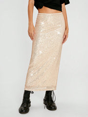 EZwear Women'S Black Knit Tight-Fit Knee-Length Skirt - WestLine Apparel