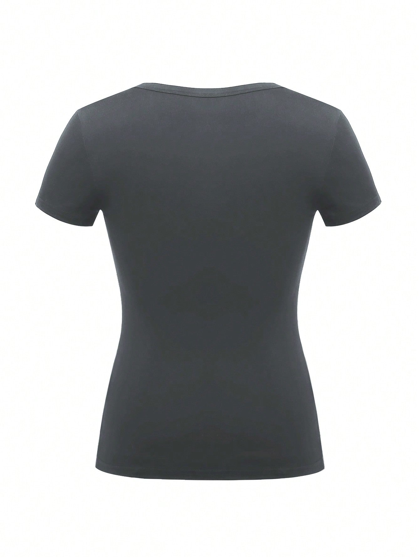 EZwear Women's Half-Open Button Slim Fit T-Shirt - WestLine Apparel
