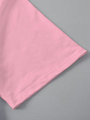 EZwear Women's Letter Printed Short Sleeve Top LOS ANGELES - WestLine Apparel