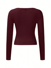 Essnce Scoop Neck Slim Fit Crop Tee - WestLine Apparel