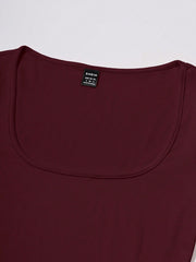 Essnce Scoop Neck Slim Fit Crop Tee - WestLine Apparel