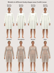 Essnce Turtleneck Drop Shoulder Split Hem Dress - WestLine Apparel