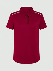 Essnce Women's Short Sleeve Casual Polo Neck T-Shirt For Summer - WestLine Apparel