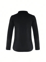 Essnce Women's Solid Color Stand Collar Casual Jacket - WestLine Apparel