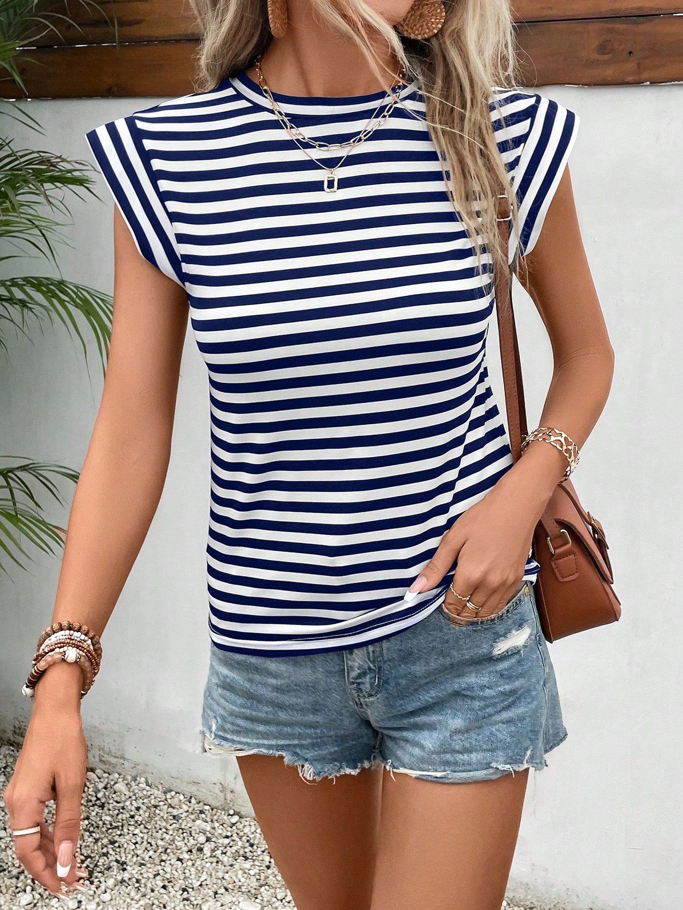 Frenchy Women's Fall Leopard Print Round Neck Short Sleeve Slim Fit Fashion T-Shirt,Round Neck Short Sleeve Jumpsuit, Knotted Hem, Hollow Texture Casual Holiday T-Shirt,Cute Tops, Fitted Leopard Graphic Tee,Fashionable Leopard Print Short Cropped T-Shir - WestLine Apparel