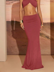 Haute High Waist Maxi Skirt - WestLine Apparel