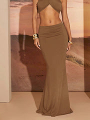 Haute High Waist Maxi Skirt - WestLine Apparel