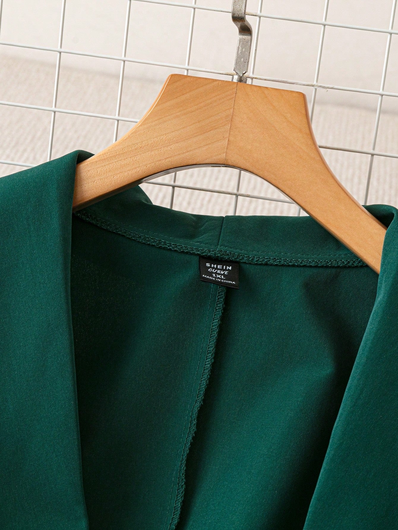 Privé Plus Size Women's Solid Color Lapel Collar Long Sleeve Double-Breasted Blazer And Pants Set, Spring & Autumn - WestLine Apparel