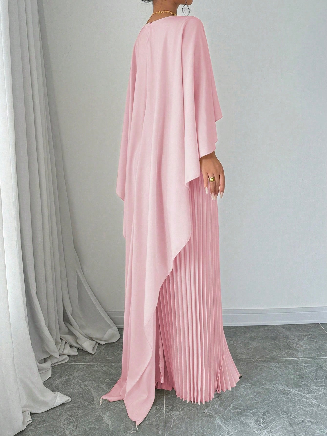 Privé Women Plain Color Shawl Collar Elegant Casual Dress, Vacation - WestLine Apparel