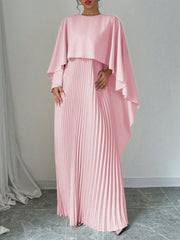 Privé Women Plain Color Shawl Collar Elegant Casual Dress, Vacation - WestLine Apparel