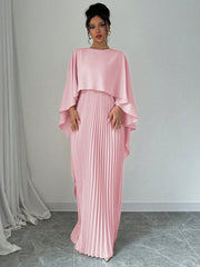 Privé Women Plain Color Shawl Collar Elegant Casual Dress, Vacation - WestLine Apparel