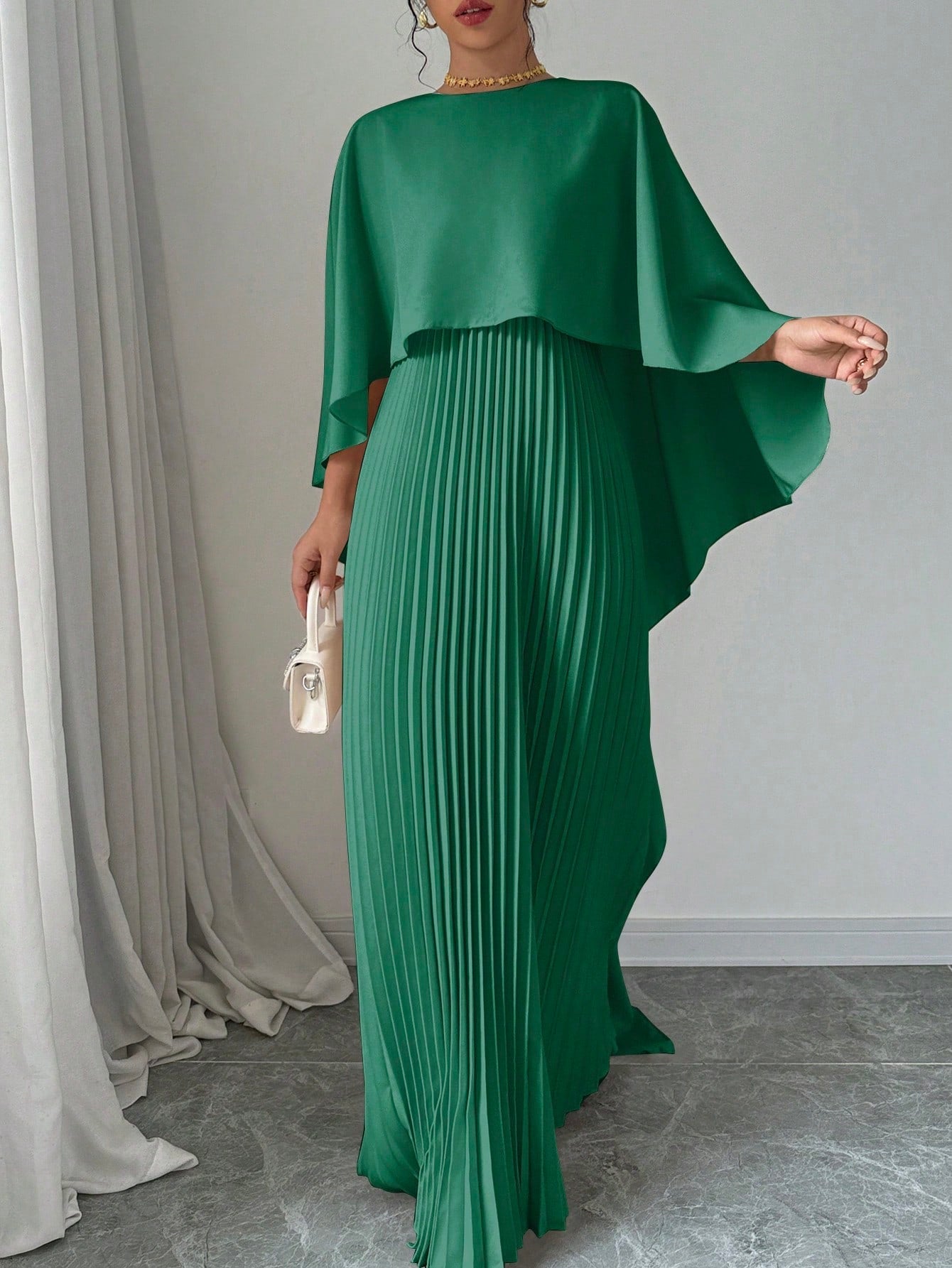 Privé Women Plain Color Shawl Collar Elegant Casual Dress, Vacation - WestLine Apparel