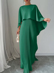 Privé Women Plain Color Shawl Collar Elegant Casual Dress, Vacation - WestLine Apparel