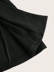 Privé Women's Casual Solid Color Turndown Collar Double-Breasted Wool Coat, Autumn/Winter - WestLine Apparel