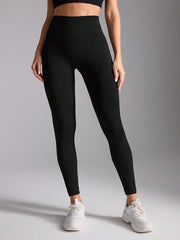 Sport Gameset Solid Color High-Waisted Seamless Sports Leggings - WestLine Apparel