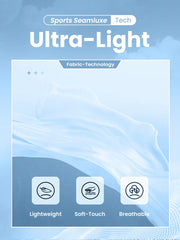 Sport Seamluxe Solid Seamless High Stretch Crop Tee & Leggings - WestLine Apparel