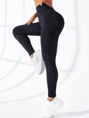 Sport Studio Solid Tummy Control Sports Leggings - WestLine Apparel