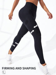 Sport Studio Solid Tummy Control Sports Leggings - WestLine Apparel
