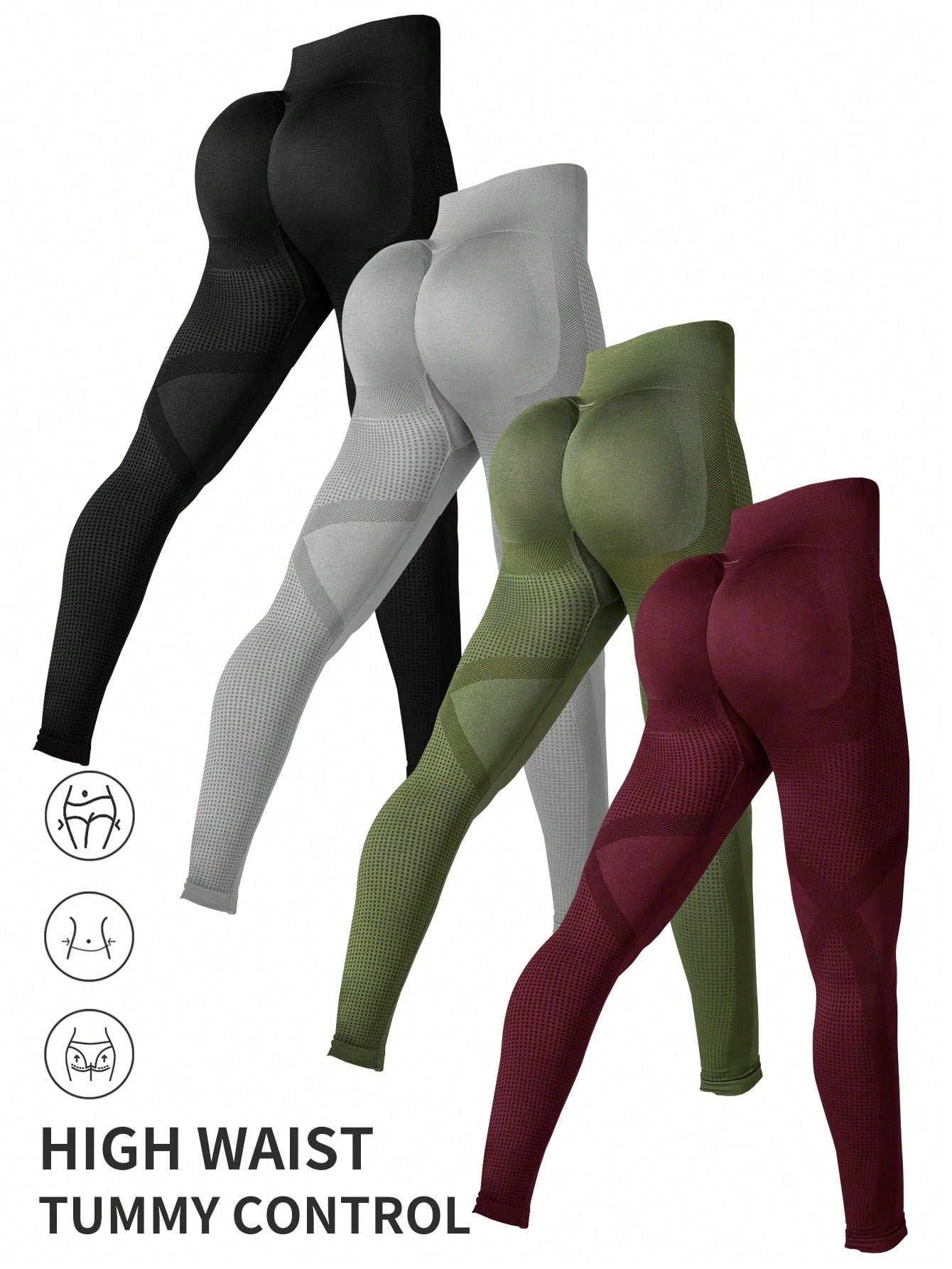Sport Studio Wide Waistband Sports Leggings - WestLine Apparel