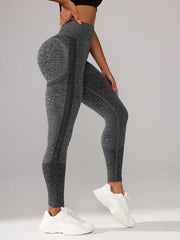 Sport Studio Women High Waist Seamless Elastic Sports Leggings - WestLine Apparel