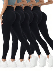 Sport Studio Women High Waist Seamless Elastic Sports Leggings - WestLine Apparel