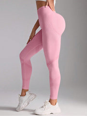 Sport Studio Women's Solid Color High Waist Everyday Workout Leggings - WestLine Apparel