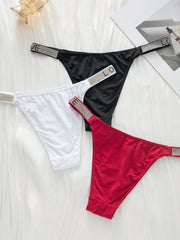 Underwear&Sleepwear Basics 3pack Letter Graphic Tape Panty - WestLine Apparel