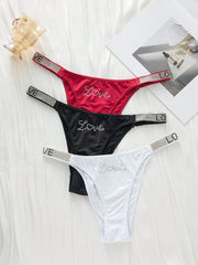 Underwear&Sleepwear Basics 3pack Letter Graphic Tape Panty - WestLine Apparel