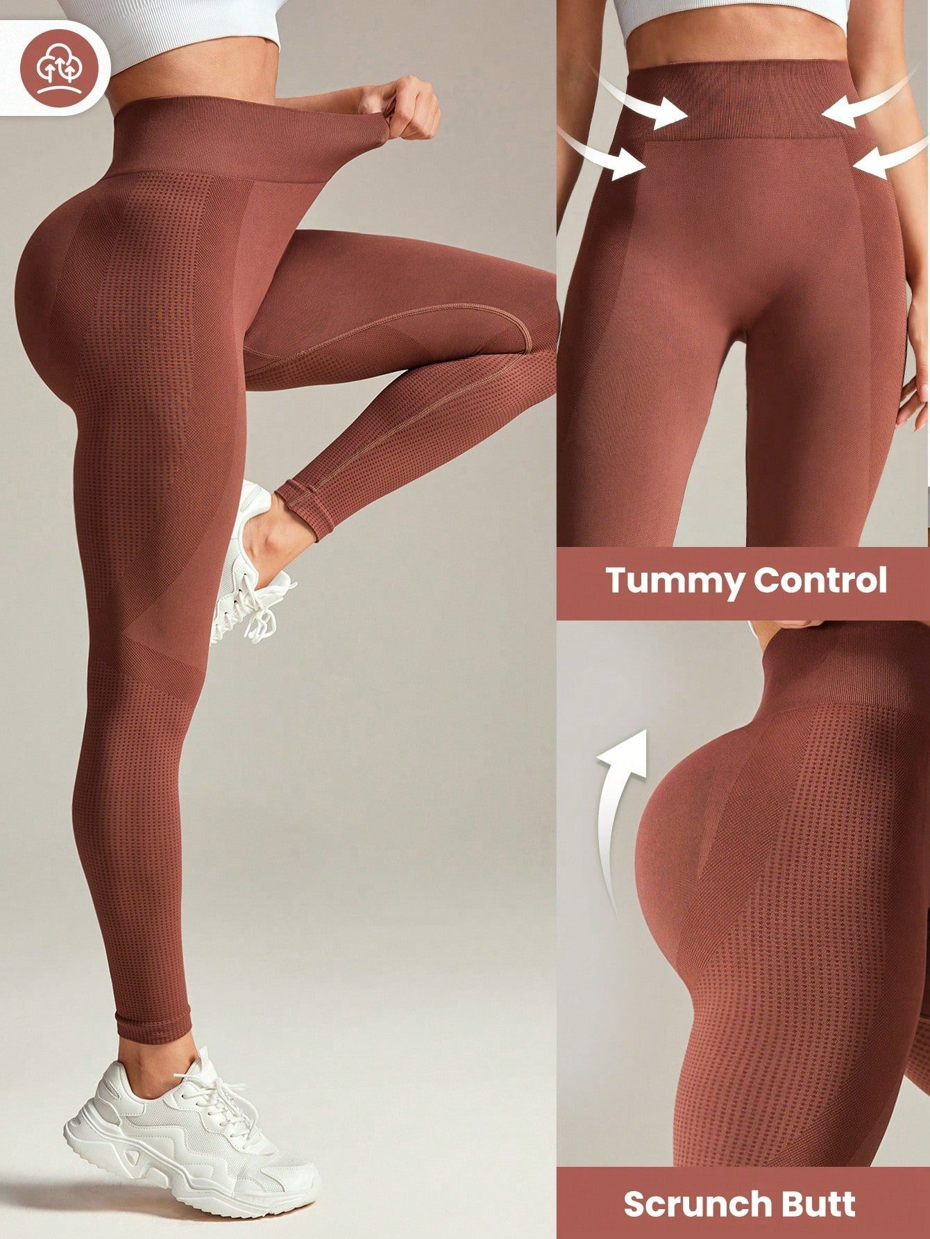 Women Solid Color High Waisted Seamless Leggings For Yoga & Daily Wear - WestLine Apparel