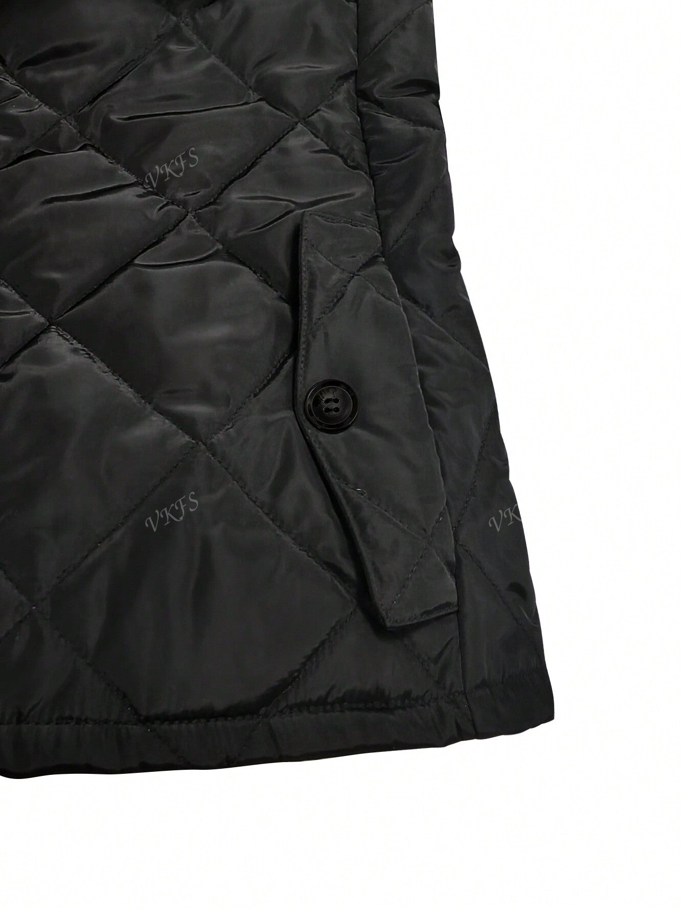 Women's Casual Solid Color Mock Neck Sleeveless Zip-Up Padded Vest Jacket - WestLine Apparel