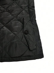 Women's Casual Solid Color Mock Neck Sleeveless Zip-Up Padded Vest Jacket - WestLine Apparel