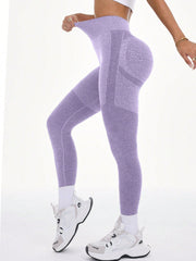 Women's Solid High Waist Casual Fitness Leggings - WestLine Apparel