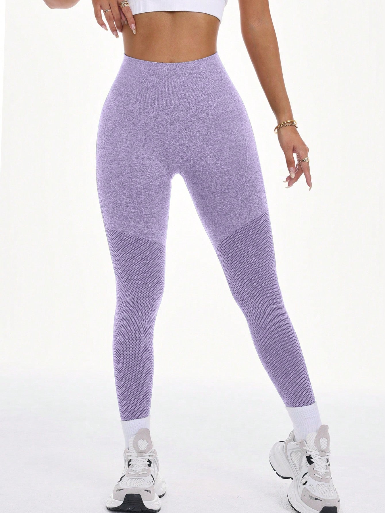 Women's Solid High Waist Casual Fitness Leggings - WestLine Apparel
