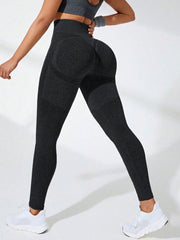 Women's Solid High Waist Casual Fitness Leggings - WestLine Apparel