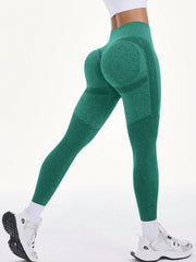 Women's Solid High Waist Casual Fitness Leggings - WestLine Apparel