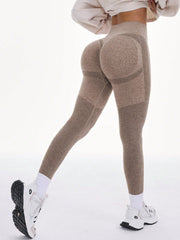 Women's Solid High Waist Casual Fitness Leggings - WestLine Apparel