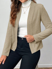 EMERY ROSE Women's Solid Color Casual Long Sleeve Jacket