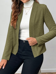 EMERY ROSE Women's Solid Color Casual Long Sleeve Jacket