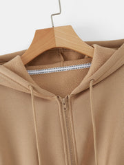 EZwear Drawstring Zipper Thermal Hoodie - WestLine Apparel