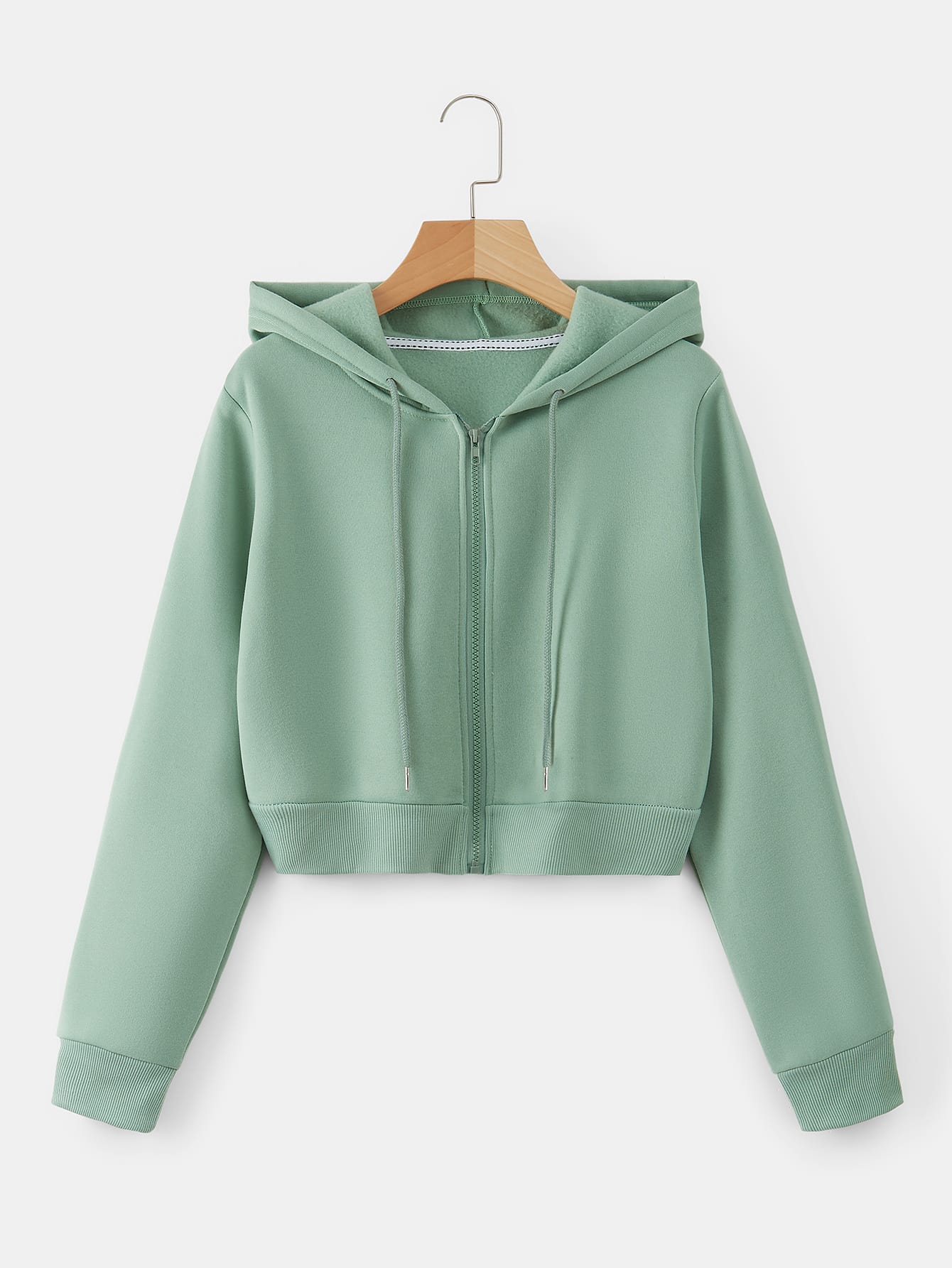 EZwear Drawstring Zipper Thermal Hoodie - WestLine Apparel