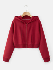 EZwear Drawstring Zipper Thermal Hoodie - WestLine Apparel