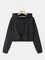 EZwear Drawstring Zipper Thermal Hoodie - WestLine Apparel