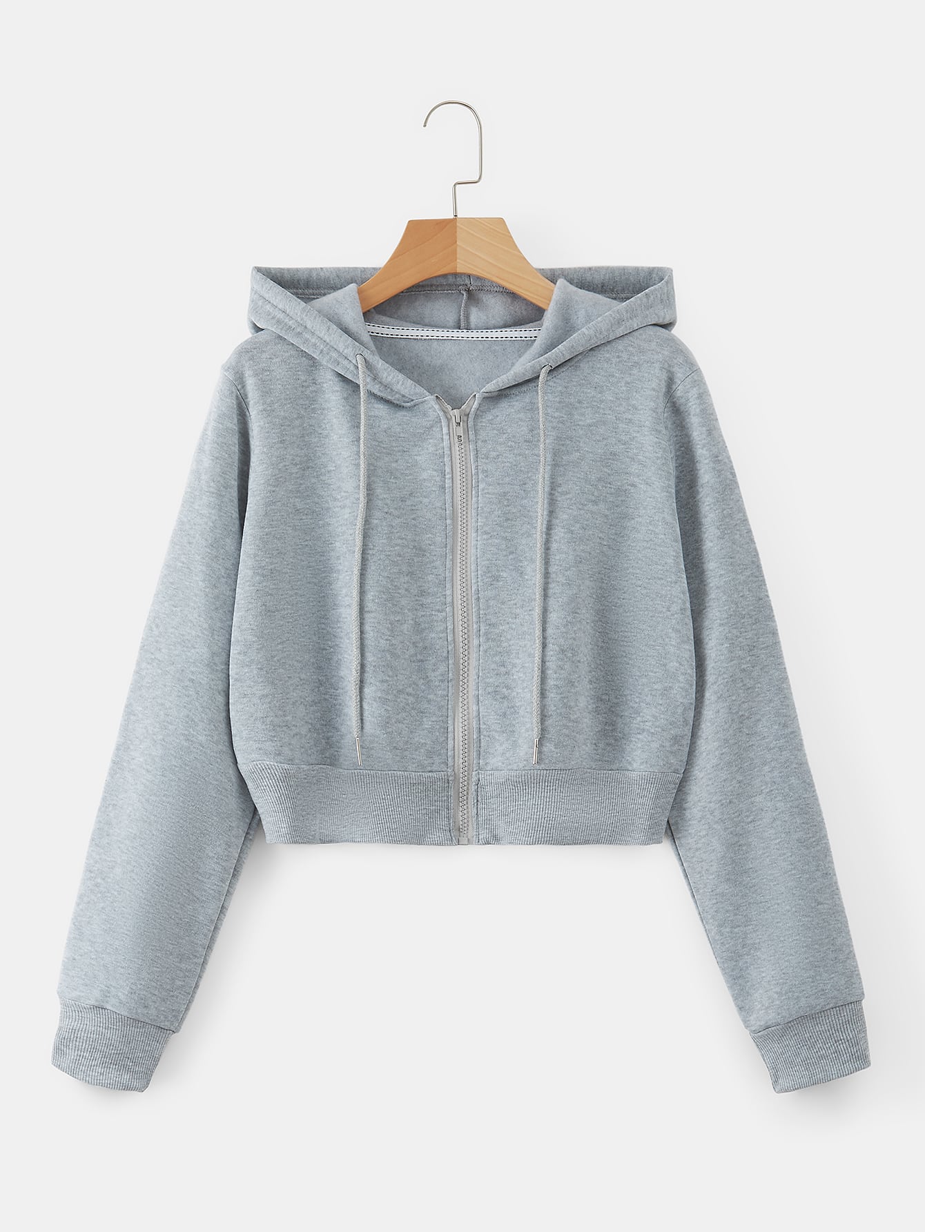 EZwear Drawstring Zipper Thermal Hoodie - WestLine Apparel