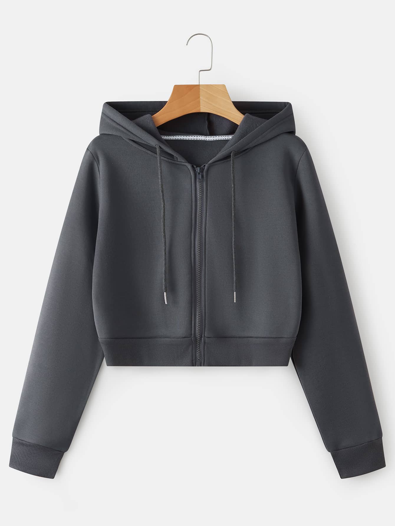 EZwear Drawstring Zipper Thermal Hoodie - WestLine Apparel